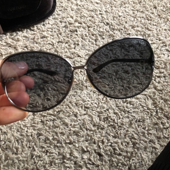 Tom Ford Miranda oversized round sunglasses black main image 5